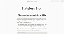 Desktop Screenshot of blog.stateless.co