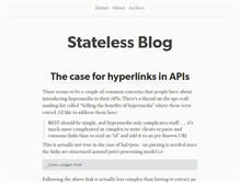 Tablet Screenshot of blog.stateless.co